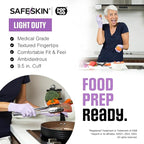 SAFESKIN Disposable Nitrile Gloves in POP-N-GO Pack of 50 or 200 Powder Free - Hair, Cleaning, Medical Use, Food Handling