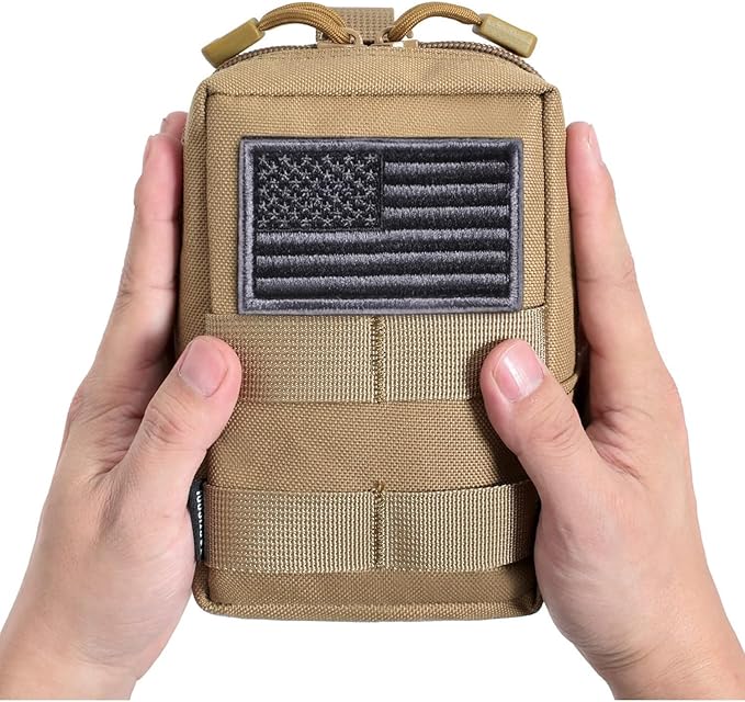 2 Pack Molle Pouches - Tactical Compact Water-Resistant EDC Pouch