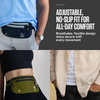 VENTURE 4TH Money Belt for Travel – Slim Hidden Under-Clothes RFID Blocking Anti-Theft Passport Holder & Travel Wallet Pouch for Men & Women to Protect Cash, Cards & Documents (Green)