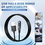[2 Pack] Smart Watch Charger Cable, Magnetic SmartWatch Accessories Charger Cable 4 Pin Cord, Charger Contact pin spacing 7.62 mm for Smart Watch, Fitness Tracker(2)