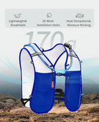 ECOHUB Running Hydration Vest Backpack,Lightweight Breathable Pack with 2L Water Bladder Bag Daypack for Hiking Trail Running Cycling Race Marathon for Women Men