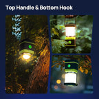LED Camping Lantern Rechargeable, Consciot Camping Lights, 1000LM, 4 Light Modes, 4400mAh Power Bank, IPX4 Waterproof Tent Lights, Dimmable Flashlight for Emergency, Power Outages, USB Cable Included