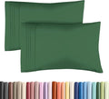Queen Pillow Cases Set of 2 - Ultra Soft Hotel Quality Pillowcase Covers - Comfy Bedding for Women, Men, Kids and Teens - Machine Washable Pillow Protectors - 2 Pieces Set - Queen Size Emerald Green