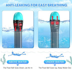 Full Face Snorkel Mask for Adults Teen, Snorkeling Gear with Detachable Camera Mount,Panoramic 180° View, Anti-Fog Anti-Leak Snorkling Set for Man and Women