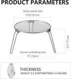 RROMATELX Small Folding Camping Grill，304 Stainless Stee Portable Camping Stove，Campfire Grate，Heavy Duty Rack Camping with Carrying Bag for Outdoor Cooking Backpacking Hiking Picnic BBQ