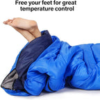 BISINNA Sleeping Bag with Pillow - 4 Season Backpacking Sleeping Bag Lightweight Waterproof Warm and Washable for Adults, Kids, Women, Men's Outdoors Camping, Hiking, Mountaineering