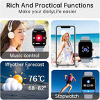 Smart Watch for Men Women Fitness: Make Answer Call Digital Mens Watches Waterproof Running Pedometer Smartwatch for Android Phone iPhone Samsung Compatible Sleep SpO2 Heart Rate Monitor Step Tracker