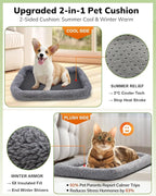 Morpilot Pet Carrier for Large Cats, Puppies & Small Dogs Up to 25lbs, Escape-Proof with Locking Zippers, Dual-Sided Cushion, Safety Buckle for Car & Vet Travel, Includes Foldable Bowl (Dark Gray)