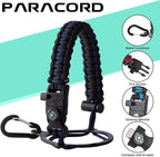 Stainless Steel Water Bottles 32oz - with Paracord Handle, Straw/Spout Lid, Carrying Case & Protective Boot, Leak Proof Double Wall Vacuum Insulated Bottle Keep Cold 48H & Hot 24H