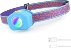 EverBrite LED Headlamp Rechargeable Kids Headlamp with RGB Mode and Adjustable Headband, 3 Modes Multicolor Headlamp for Camping, Reading, Exploring, Halloween, Christmas