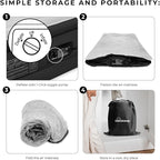 SoundAsleep Dream Series Luxury Air Mattress with ComfortCoil Technology & Built-in High Capacity Pump for Home & Camping- Double Height, Adjustable, Inflatable Blow Up, Portable - Queen Size