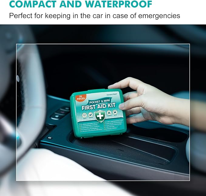 General Medi 420 Piece First Aid Kit, 6 Individual Boxes of 70 Items Each - Contains Premium Medical Supplies for Travel, Home, Office, Vehicle, Camping, Workplace & Outdoor (420 pcs, 6 Pack)