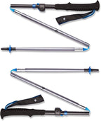 Black Diamond Distance FLZ Trekking Poles, Pair of Foldable, Lightweight, Adjustable Length Aluminum Hiking Poles