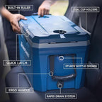 EchoSmile Ultra-Light Hard Cooler 35L/37qt, Outdoor Insulated Ice Chest Box
