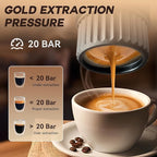 H02 PRO Portable Espresso Maker, Mini Electric Coffee Maker Compatible with Ground Coffee & NS Capsule, Father's Day 20 Bar Travel Espresso Machine with Self-Heating for Camping, RV