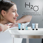 H2O Therapy Hotel Soaps & Toiletries Bulk Set | 1-Shoppe Amenities Kit | 0.85oz Shampoo & Conditioner, Body Wash, Lotion, 1oz Bar Soap | Travel Size | 150 Pieces | Bulk Set, Travel Size