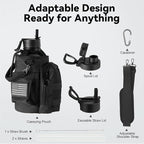 KXIAOCHEN Insulated Water Bottle, Stainless Steel Water Bottle, 2 Lids (Straw and Handle Lid),Wide Mouth Metal Water Bottles Keep Hot and Cold, Double Walled, Thermo Mug, Metal Canteen