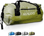 Malo'o Waterproof Dry Bag Duffel 40L/60L/100L, Roll Top Duffel Keeps Gear Dry for Kayaking, Rafting, Boating, Swimming, Camping, Hiking, Beach, Fishing - Internal & External Pockets and Molle Loops