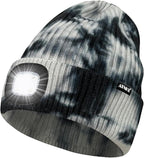 ATNKE LED Lighted Beanie Hat,USB Rechargeable 4 LED Running Headlamp Bright Cap with The Light Gifts for Men and Women