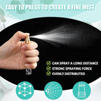 Zhehao 100 Pcs Mini Spray Bottles 10 ml Clear Glass Perfume Bottles Refillable Fine Mist Perfume Atomizer Portable Empty Sample Containers for Cleaning, Essential Oils, Travel (Gold Cap)