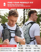 UTOBEST Upgrade Running Hydration Vest 10L, Running Backpack for Women Men Multi-Functional Storage, Adjustable Water Vest for Trail Marathon Race Jogging Cycling