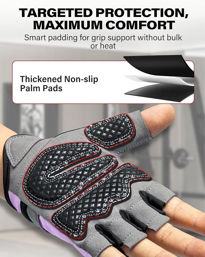 VINSGUIR Workout Gloves for Men and Women, Weight Lifting Gloves with Excellent Grip, Lightweight Gym Gloves for Weightlifting, Cycling, Exercise, Crosstraining, Pull ups, Fitness, Climbing and Rowing