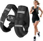 Weighted Vest for Woman Men,6lb/8lb/12lb/16lb/20Lb/25lb Weight Vest with Reflective Stripe Adjustable Buckle Strap Back Pocket Workout Strength Training Walking Jogging Running