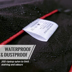 Outdoor Puffy Camping Blanket, Lightweight Down Alternative Puffy Printed Camping Large Ultra Warm Hammock Top Quilt Waterproof Blanket for Traveling Picnic Beach Party Cold Weather (Black)