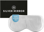 Sleep Mask, 100% Silk, Pure Mulberry Silk, Light Blocking Eye Mask with Elastic Strap for Sleep & Travel, Ultra Soft, No Pressure, Reduce Puffy Eyes, Machine Washable