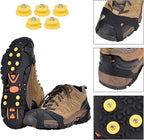 Aliglow Ice Snow Grips Over Shoe/Boot Traction Cleat Spikes Anti Slip Footwear