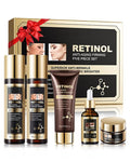 Skin Care Set,5 in 1 Moisturizing Anti Aging Firming Skincare Kit for Wrinkles Fine Lines,Facial Skincare Toiletries Product Set, Women’s Mother's Day Beauty Gift Kit for Mature Women Mom Mother Wife