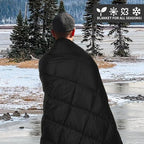 Down Camping Blanket, Muti-Use Outdoor Travel Blanket, Puffy Sleeping Bag Blanket, Waterproof Packable Backpacking Quilt for Camping, Travel, Airplane, Hiking, Picnic, 55''x79''