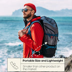 Travel Utensils with Case, Quatish Portable Silverware Set for Work, Stainless Steel Reusable Travel Cutlery Set, Fork and Spoon Set for Camping, Picnic, Gadgets, Lunch Box for Men, Blue