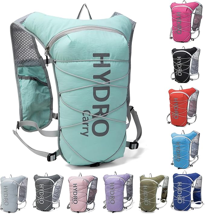 Lightweight Running Vest for Women and Men Hydration Backpack Pack with 1.5L Water Bladder Bag for Hiking Trail Running Gear Cycling Marathon