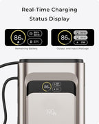2026 FIFA Licensed 190W 20000mAh Power Bank for Laptop Portable Charger,3-Port USB-C Fast Charging Battery Pack with Built-in Retractable Cables for MacBook,Cell Phones,iPhone 17,iPad,Android,Samsung