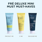 FRÉ Deluxe Mini Set – Travel-Size Clean Skincare Essentials with C ME Serum, Reef-Safe, Vegan, For Face & Body