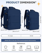 coofay Travel Backpack Carry on Flight Approved Carry on Backpack for Airplanes Personal Item Travel Bag 18x14x8 Inches Traveling Backpacks Airback Backpacks for Traveling Mochila de Viaje