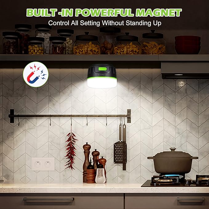 Sinvitron LED Camping Lantern Rechargeable with Remote Control - 1000LM 150H Runtime Tent Light, 5200mAh Water-Resistant Emergency Light for Hurricane Power Outages, Hiking Home