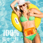 ECHTPower 2-Pack Waterproof Pouch Bag, Waterproof Fanny Pack, Waterproof Dry Bag with Adjustable Waist Strap for Beach Swimming Kayaking Floating Boating