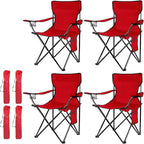Damei century 4PCS Folding Camping Chairs-Lightweight, Installation-Free, Portable Chair for Beach, Lawn, Outdoor Sports