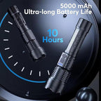 JIJ Flashlight 3 Pack, Rechargeable Flashlights High Lumens, 7 Modes LED Flashlight with IP67 Waterproof, Adjustable Handheld Tactical Flashlight for Camping, Home Emergency, Outdoor