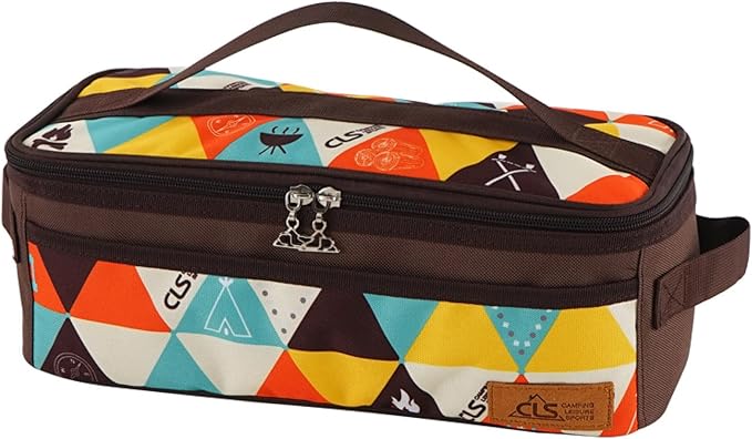 Azarxis Camping Cooking Utensils Organizer Bag Travel Storage Bag Portable Small Stuff Case for Storing Flatware Cutlery Digital Accessories Cosmetics Makeup Brushes