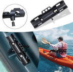 Track Mount Kayak Paddle Holder, Fits Standard Paddles, Secure 2-Point Locking System