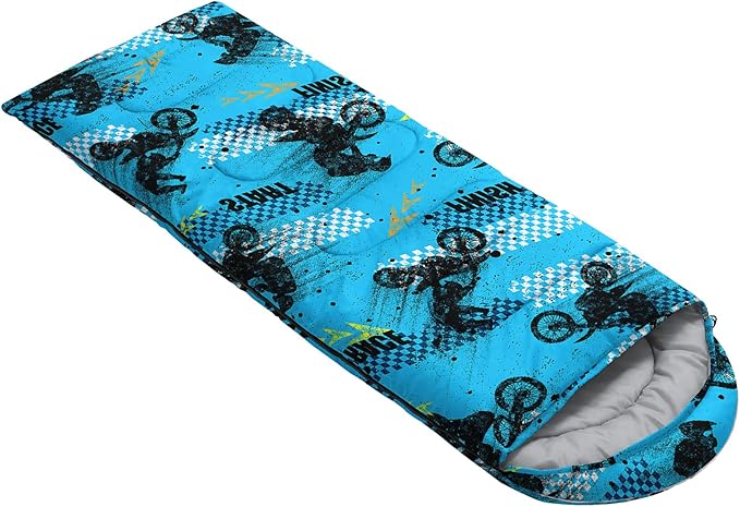 QOOMO Camping Sleeping Bags,3 Season Warm & Cool Weather,Lightweight,Waterproof Sleeping Bags for Adults & Kids,Traveling,and Outdoors,Camping Gear Equipment