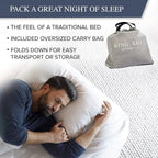 King Koil Luxury Twin Air Mattress with Built in Pump, 20” Double High Twin Size Premium Airbed, Inflatable Blow Up Mattress, Waterproof, 1-Year Warranty