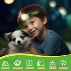 EverBrite LED Headlamp Rechargeable Kids Headlamp with RGB Mode and Adjustable Headband, 3 Modes Multicolor Headlamp for Camping, Reading, Exploring, Halloween, Christmas