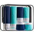 INSFIT Silicone Travel Bottles Set, 6 Pack Travel Size Toiletries, Leakproof Travel Bottles for Toiletries, Travel Accessories for Women, Airplane Travel Essentials, Travel Containers for Toiletries