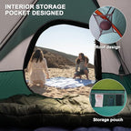 Camping Tent 4 Person, Waterproof Windproof Tent with Rainfly Easy Set up-Portable Dome Tents for Camping