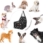 BYGD Dog Car Seat - Breathable & Foldable Pet Basket with Cushion, Suitable for Small & Medium Pets
