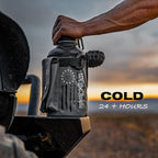 Iron Infidel Battle Bottle - Half Gallon Water Bottle Insulated, 64 oz Stainless Steel Water Jug with Paracord Handle - Gym Flask for Men with Rugged Sleeve for Storage (Betsy Ross 2 Liter)